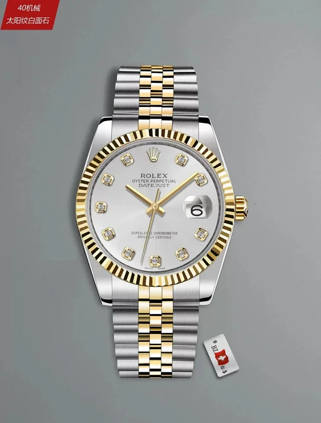 Rolex Watches Datejust fluted-bezel date watch with jubilee-style bracelet product detail image 5