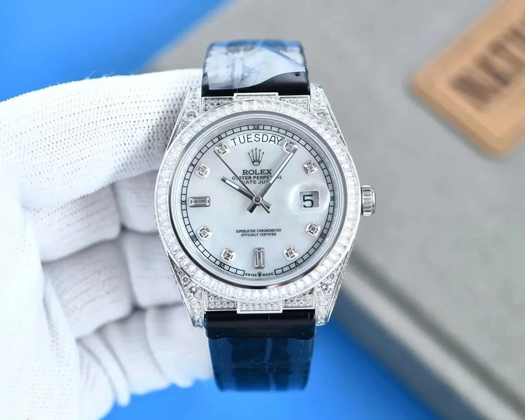 Rolex Watches Datejust fluted-bezel date watch with jubilee-style bracelet — 21