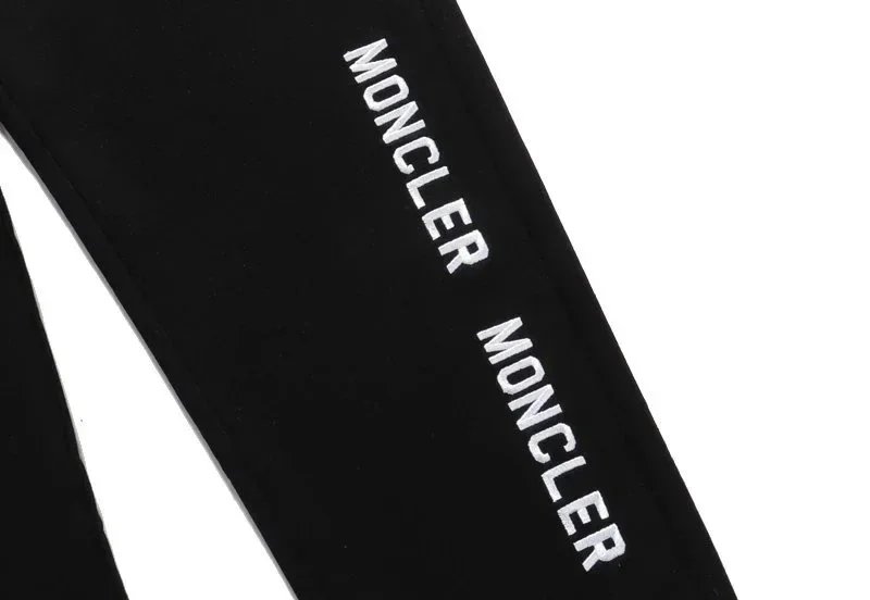 Moncler Logo-Striped Black Sweatpants - 9