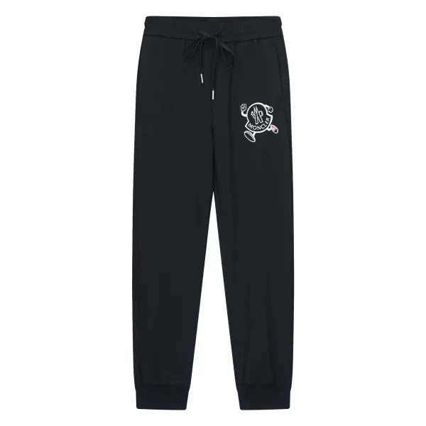 Moncler Logo-Striped Black Sweatpants - 17