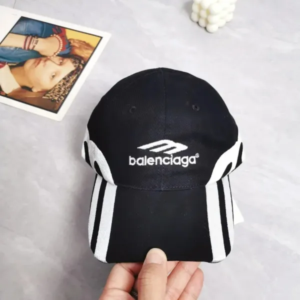 Balenciaga Logo Print Baseball Cap White - 35