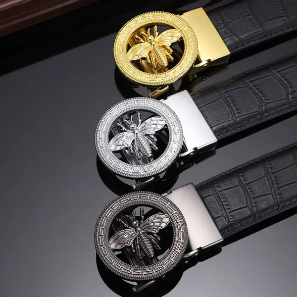 Gucci GG Marmont Belt Black Leather with Gold-Tone Buckle - 4