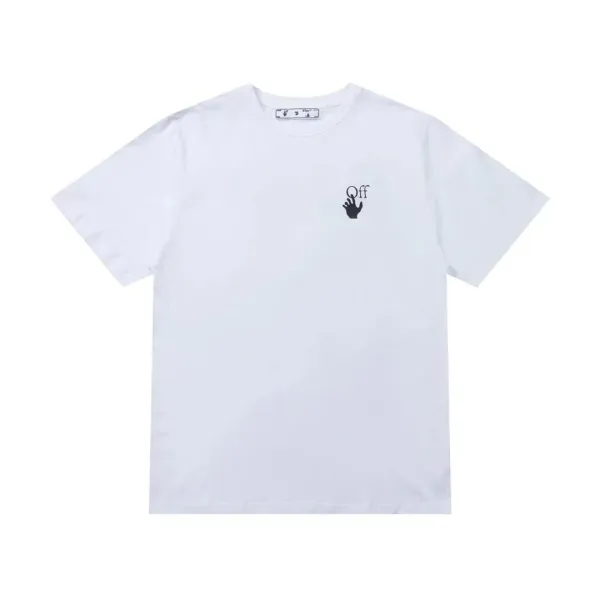 Off-White Distressed Print White T-Shirt - 4