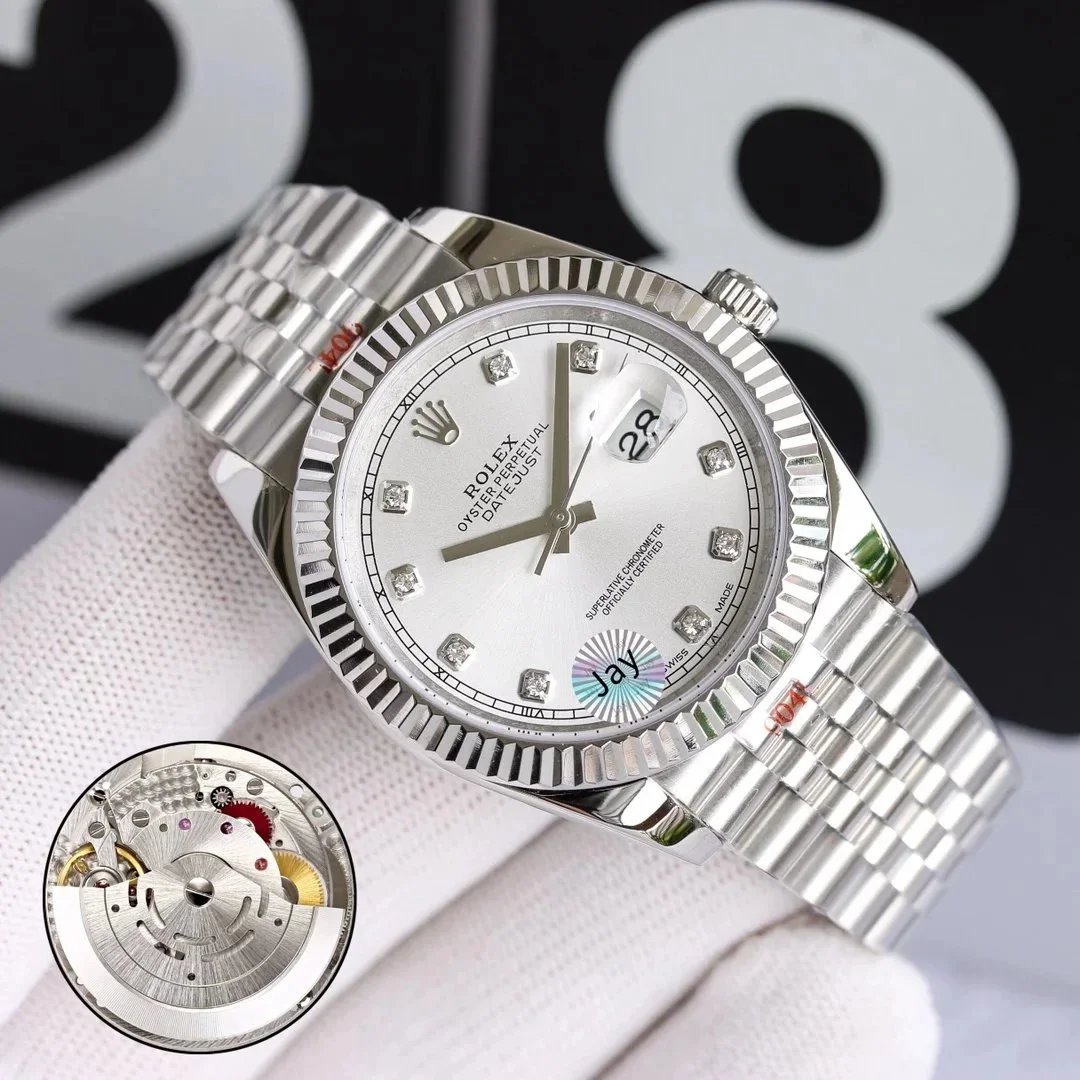 Rolex Watches Datejust two-tone bracelet watch with date magnifier image 7