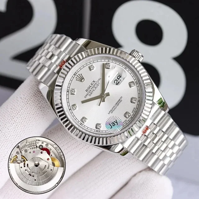 Rolex Watches Datejust two-tone bracelet watch with date magnifier product detail image 7