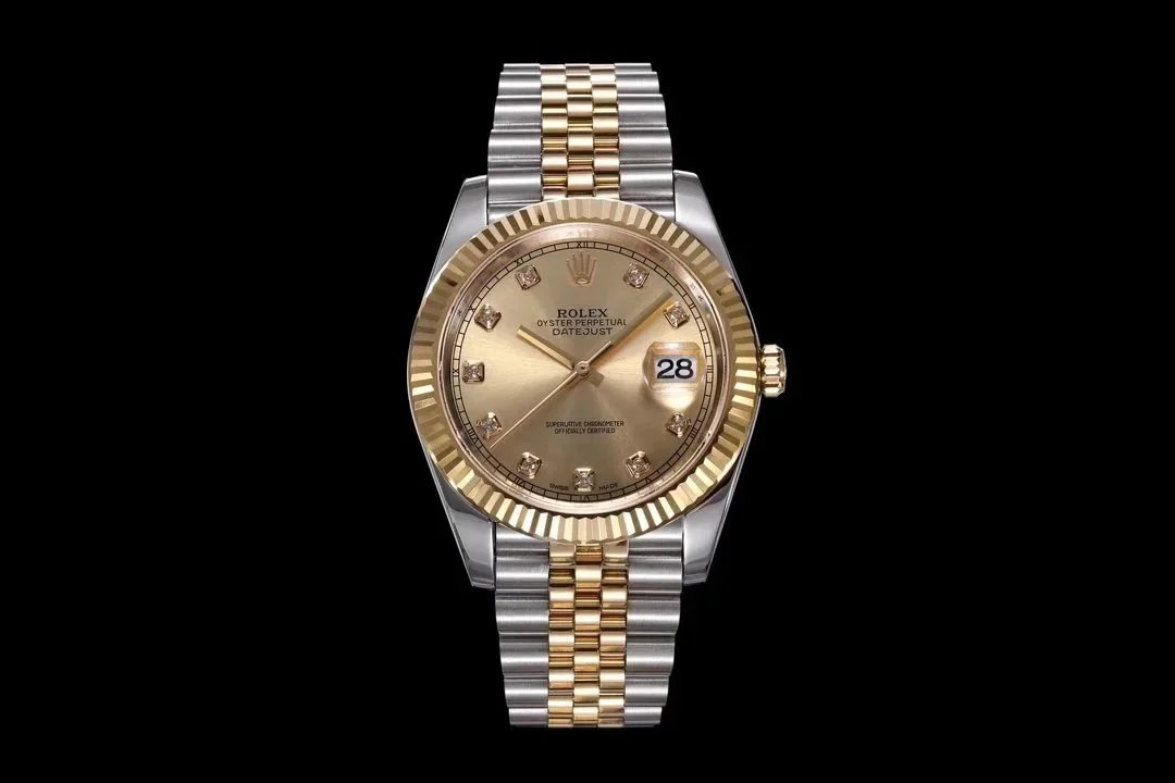 Rolex Watches Datejust two-tone bracelet watch with date magnifier — 39
