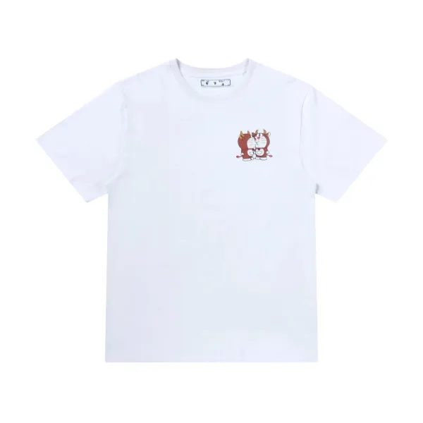 Off-White Graffiti Print White T-Shirt - 13