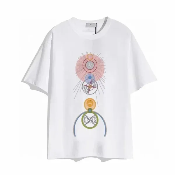 Stone Island Graphic Print Black T-Shirt - 8
