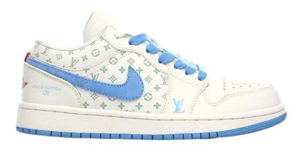 Nike SB Dunk Low x The North Face White Navy Red Sneakers - 4