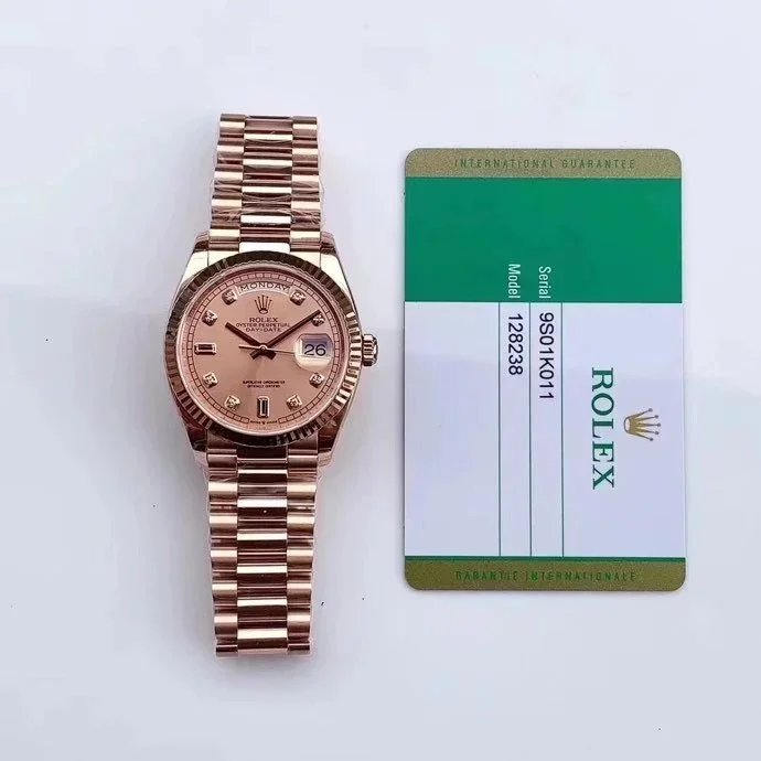 Rolex Watches Datejust with diamond hour markers and date window — 23