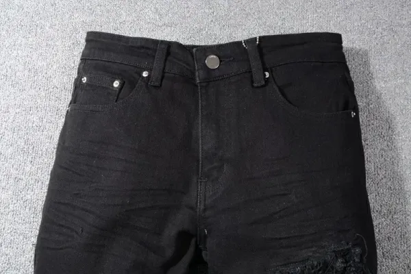 GRA Biker Patchwork Denim Jeans - 6