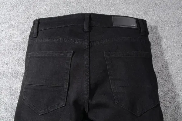GRA Biker Patchwork Denim Jeans - 11