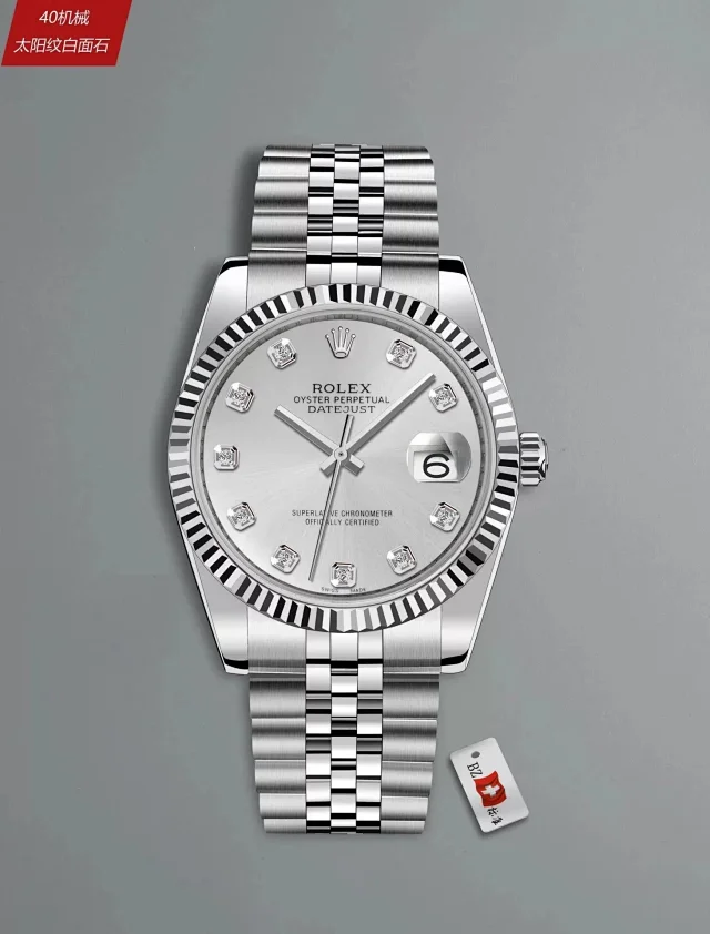 Rolex Watches Datejust fluted-bezel date watch with jubilee-style bracelet product detail image 6