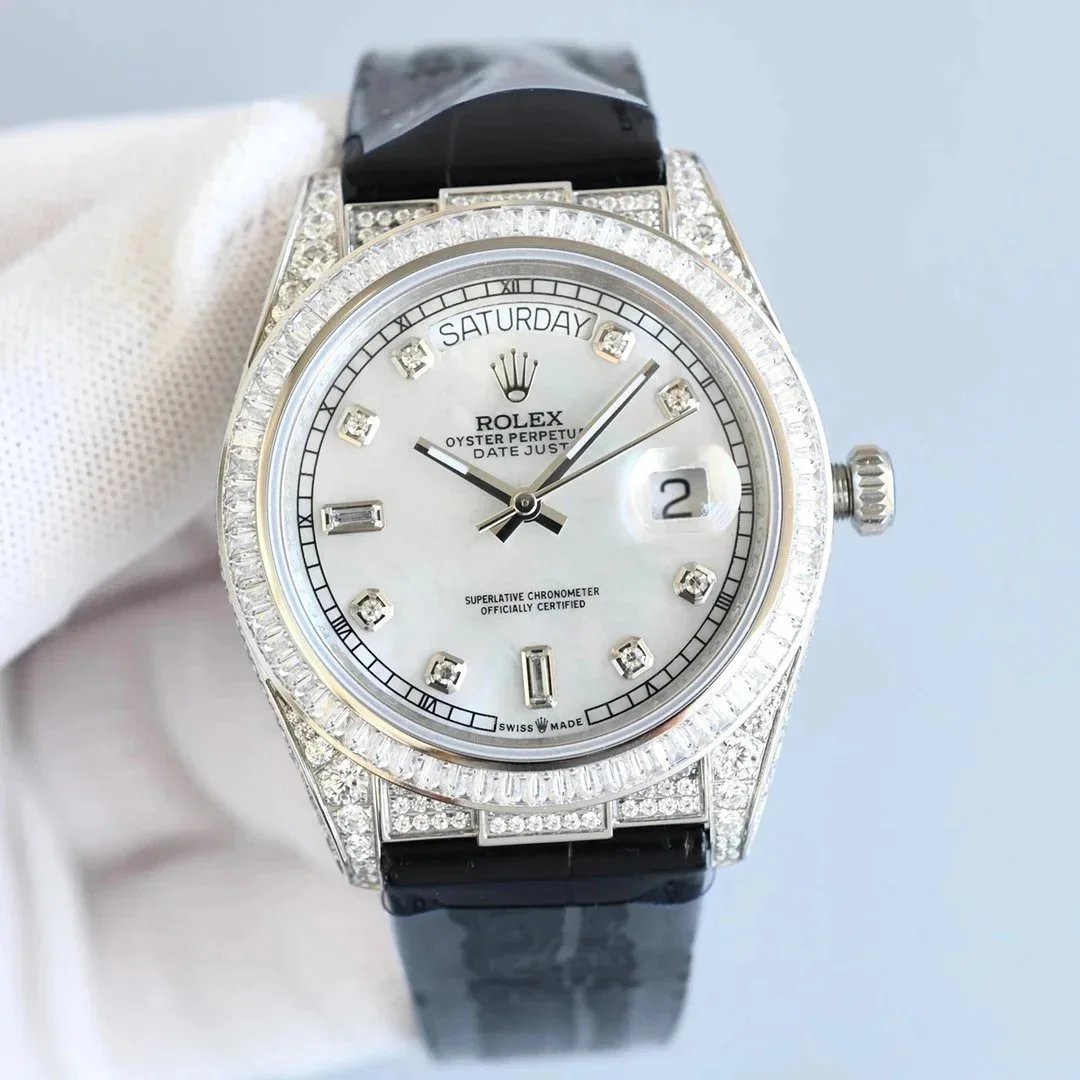 Rolex Watches Datejust fluted-bezel date watch with jubilee-style bracelet — 22