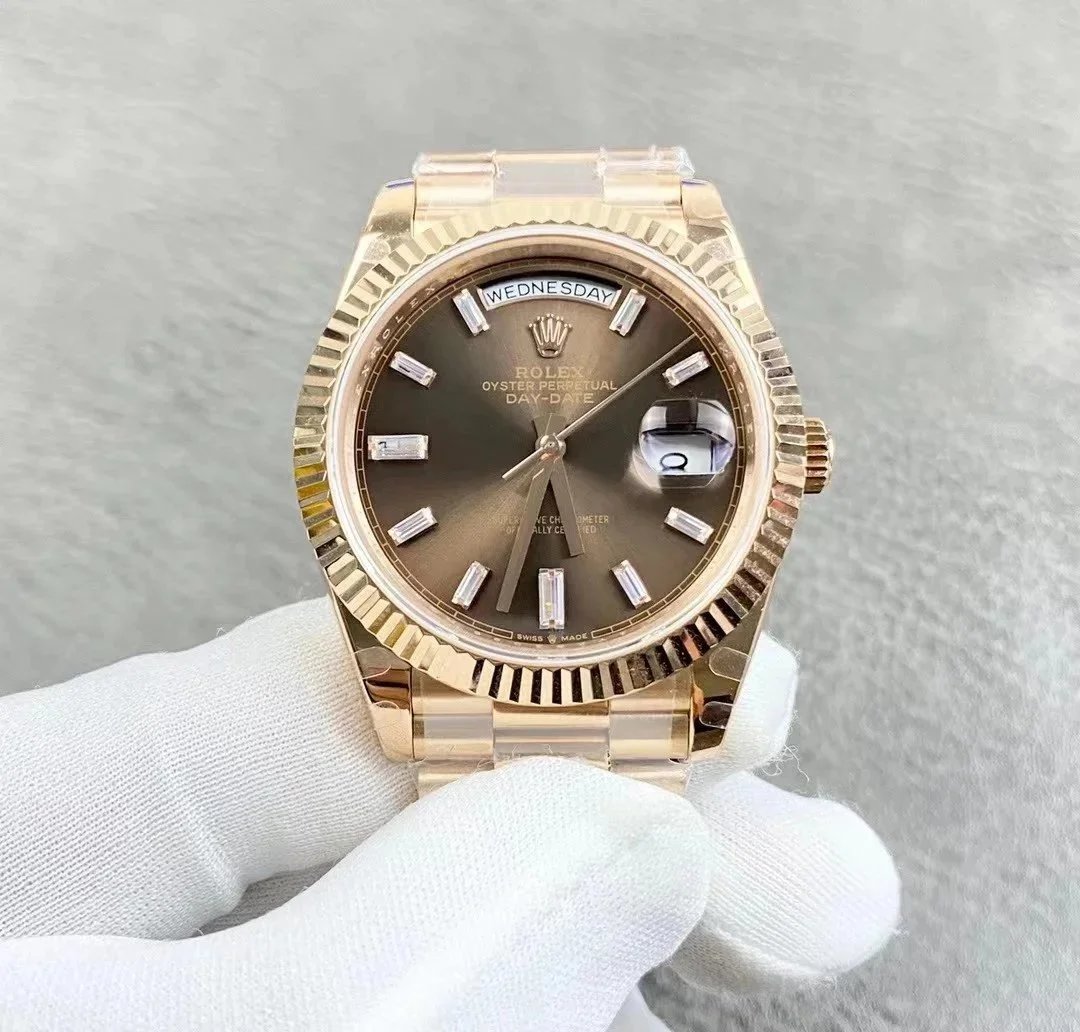 Rolex Watches Datejust fluted-bezel date watch with jubilee-style bracelet — 38