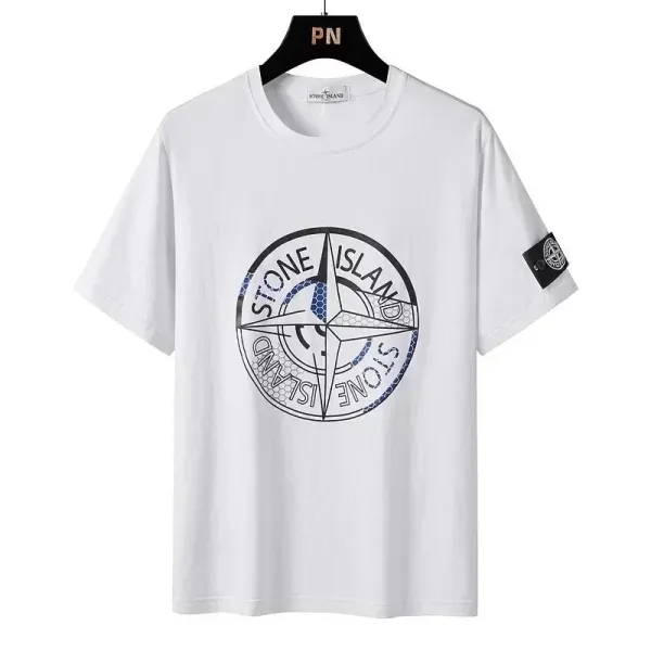 Stone Island Graphic Print Black T-Shirt - 4