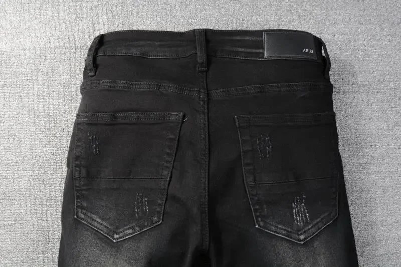 Gallery Dept. Star-Embroidered Distressed Slim Fit Jeans - 7