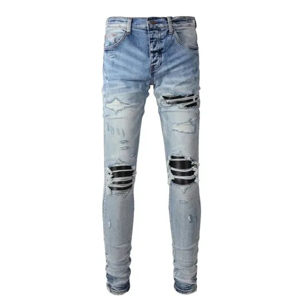 Gallery Dept. Bandana Patchwork Ripped Skinny Jeans - 26