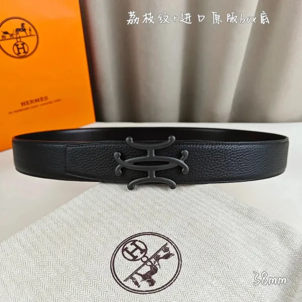 Louis Vuitton Monogram Denim Blue Belt with Gold Buckle - 10