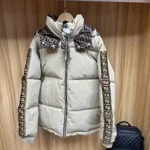 Puma Padded Jacket Beige-Brown Colorblock Down-Jacket - 16