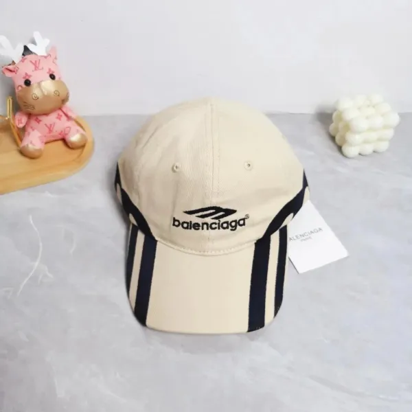 Balenciaga Logo Print Baseball Cap White - 34