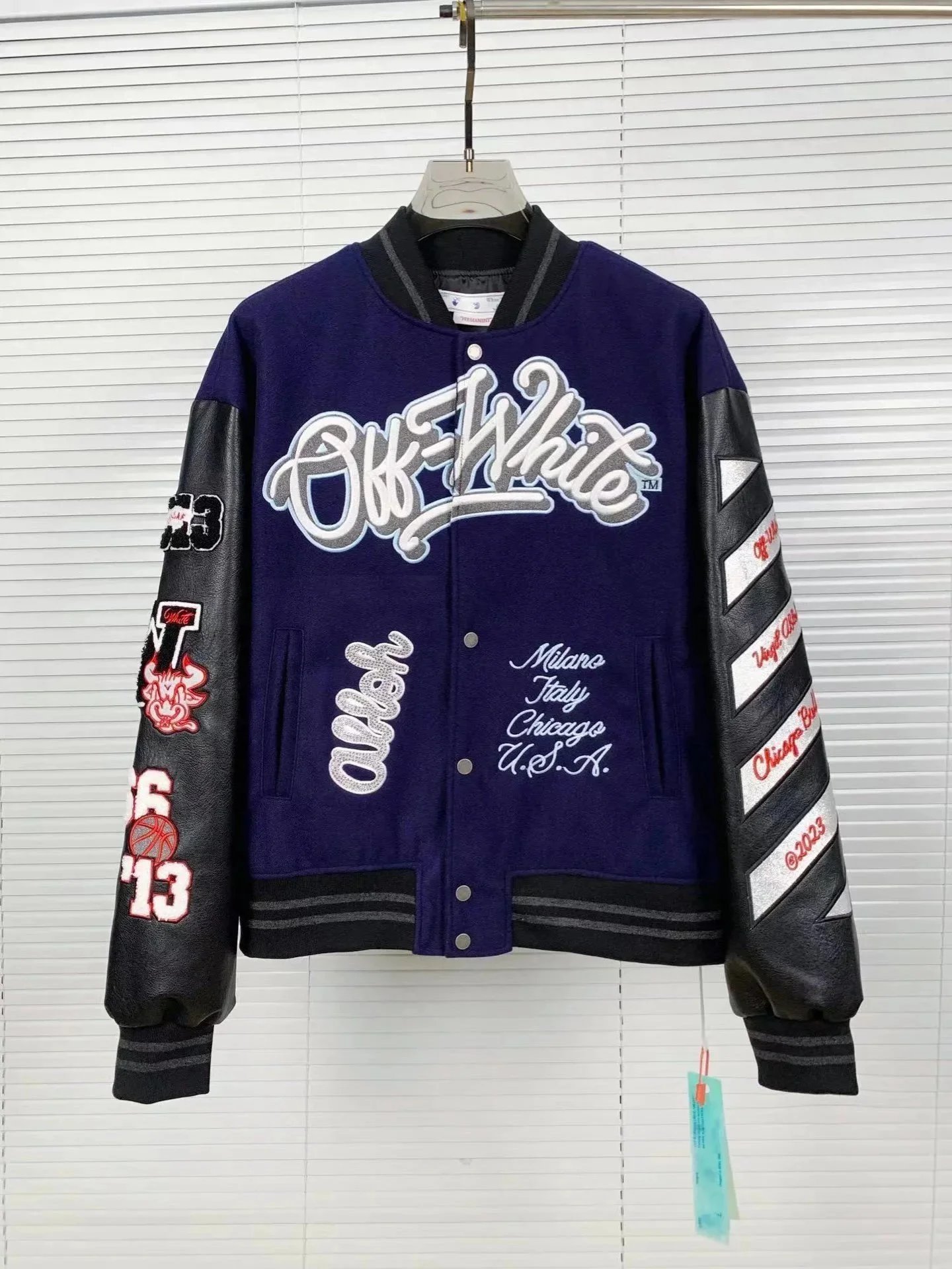 Off-White x Ablon Graphic Bomber Jacket Beige - 17