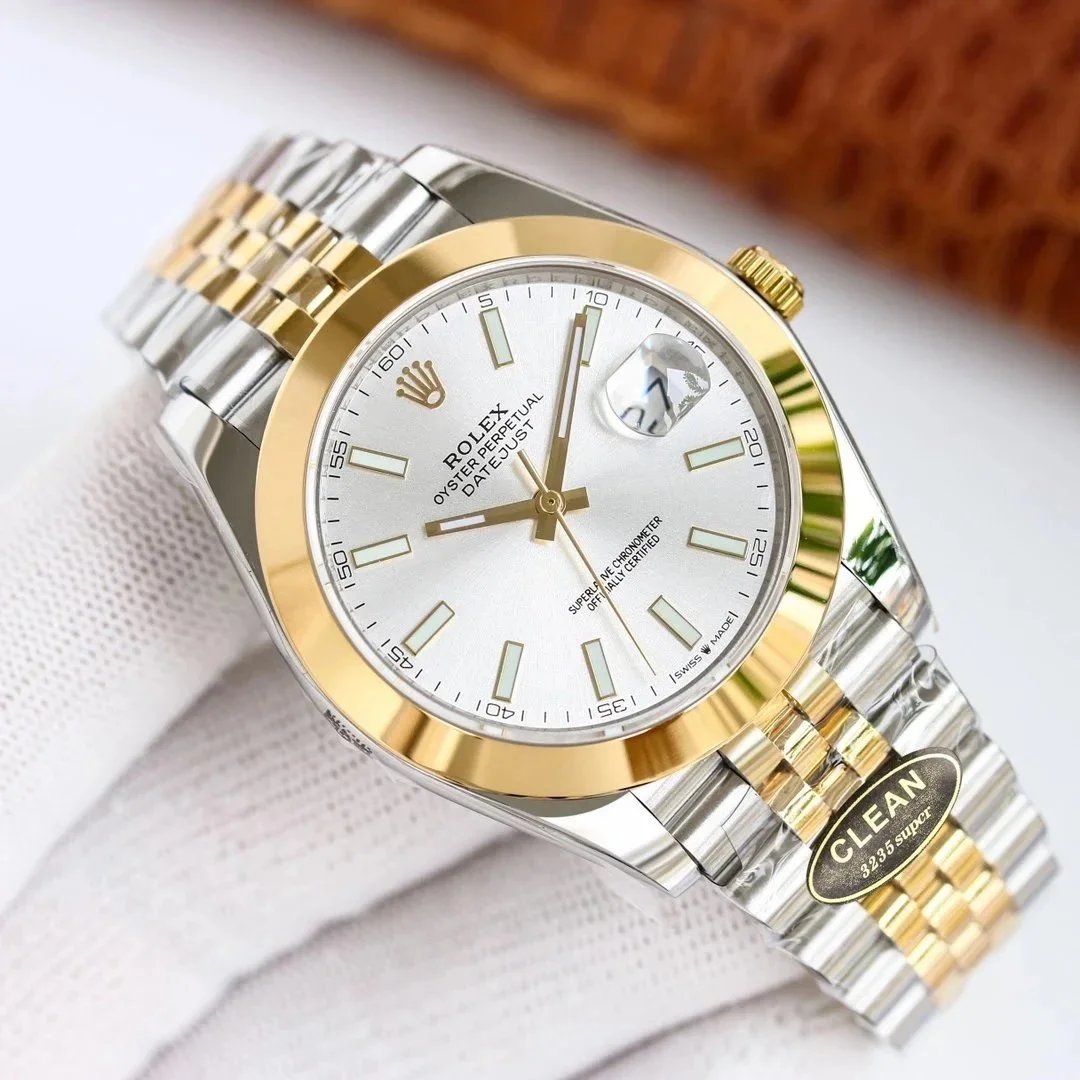 Rolex Watches Datejust two-tone bracelet watch with date magnifier image 5