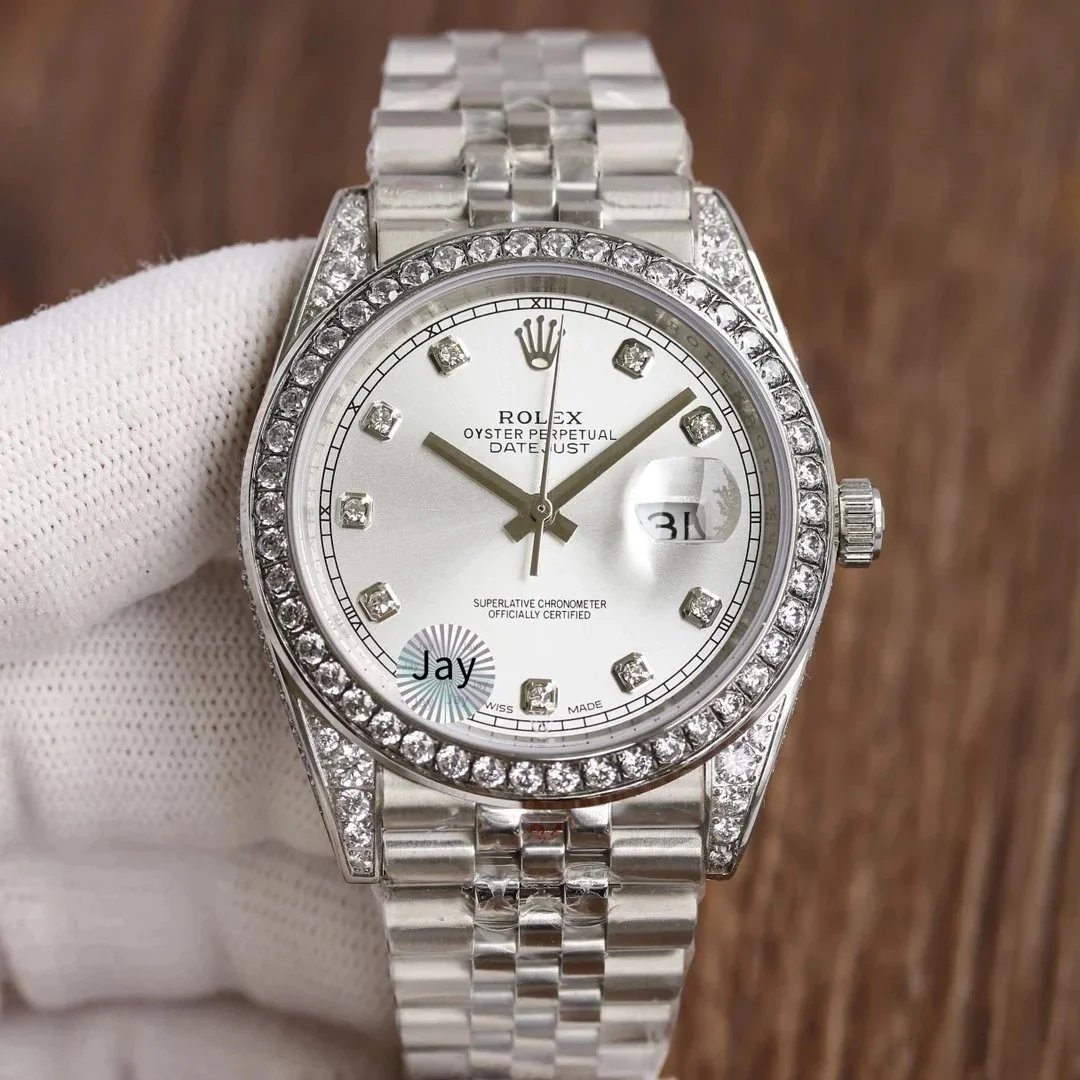 Rolex Watches Datejust two-tone bracelet watch with date magnifier image 13