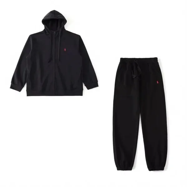 Polo Ralph Lauren Classic Gray Full-Zip Hoodie and Jogger Sweatpants Set - 4