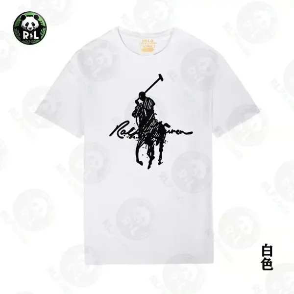 Polo Ralph Lauren Splatter Polo Player Navy T-Shirt - 11