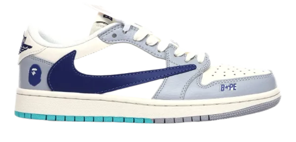 Nike SB Dunk Low x The North Face White Navy Red Sneakers - 12