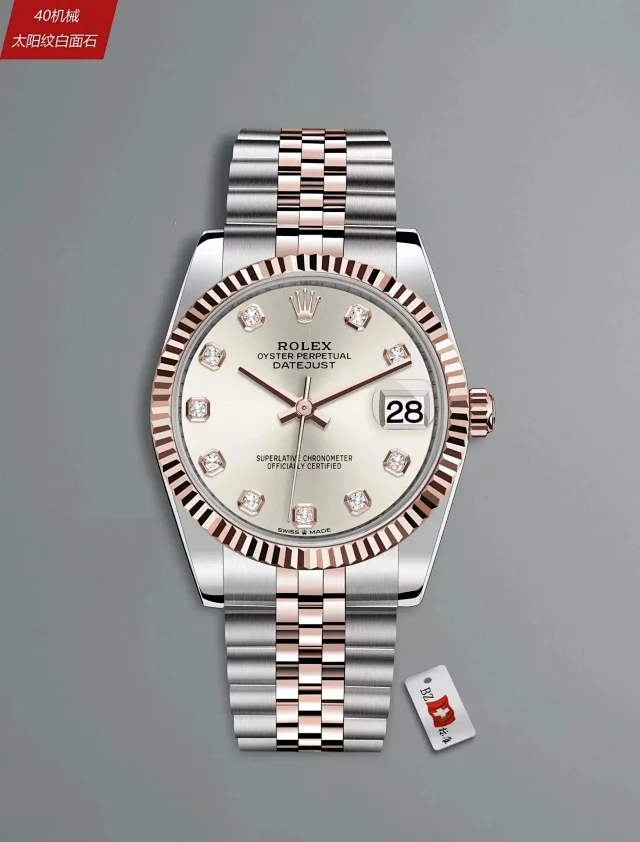 Rolex Watches Datejust fluted-bezel date watch with jubilee-style bracelet product detail image 4