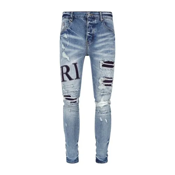 Gallery Dept. Bandana Patchwork Ripped Skinny Jeans - 33