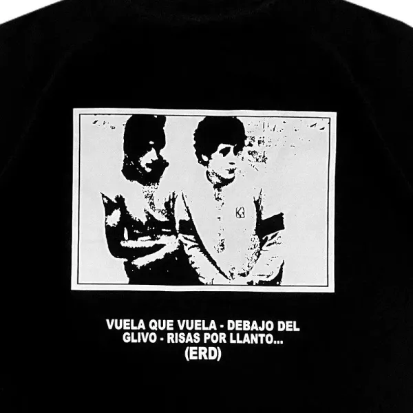 ERD Cross Print Black T-Shirt - 6