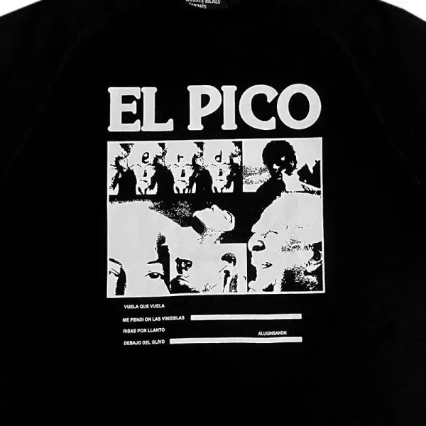 ERD Cross Print Black T-Shirt - 10