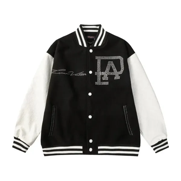 Louis Vuitton x Virgil Abloh Calligraphy Monogram Fleece Jacket Light Blue and Black - 13
