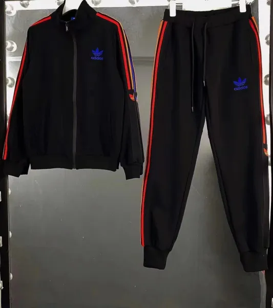 MMY Logo Embroidered Light Blue Hoodie and Sweatpants Set - 13