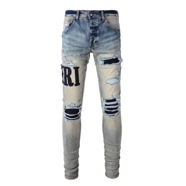 Gallery Dept. Bandana Patchwork Ripped Skinny Jeans - 29