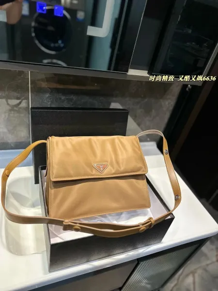 Prada Re-Edition 2005 Bucket Bag Beige Leather Handbag - 7