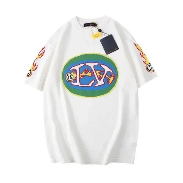 Louis Vuitton x Alex Israel Face Print White T-Shirt - 3