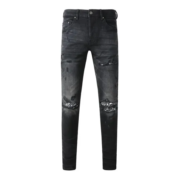 Gallery Dept. Distressed Black Wash Jeans - 27