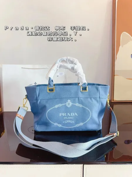 Prada Galleria Saffiano Leather Handbag in Light Gray Handbags - 15