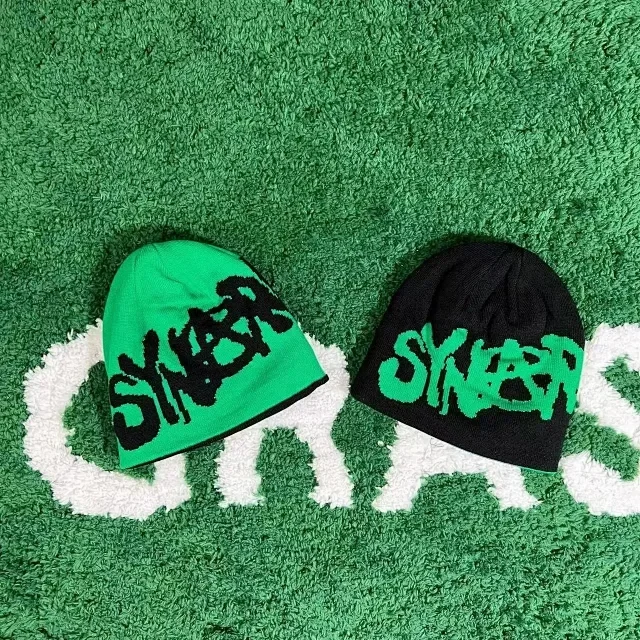 Syna World Hats Knitted Beanie with Graffiti Logo product detail image 1