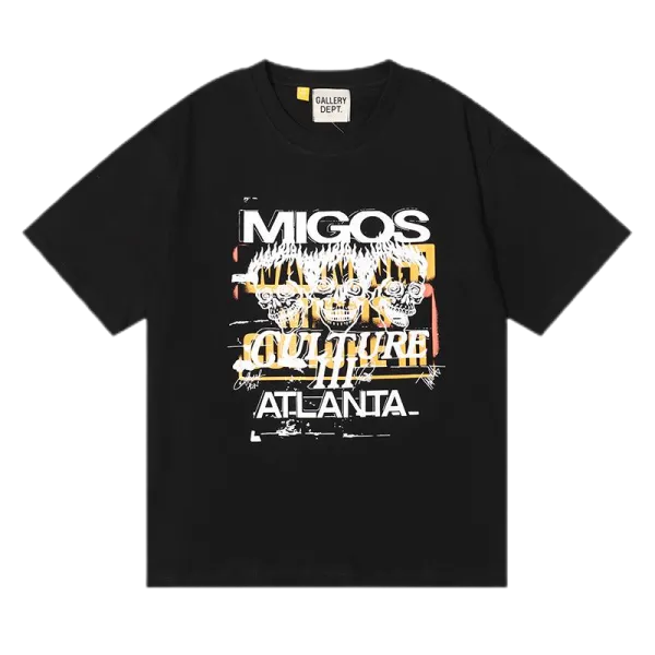 Gallery Dept Splatter Print Beige T-Shirt - 4