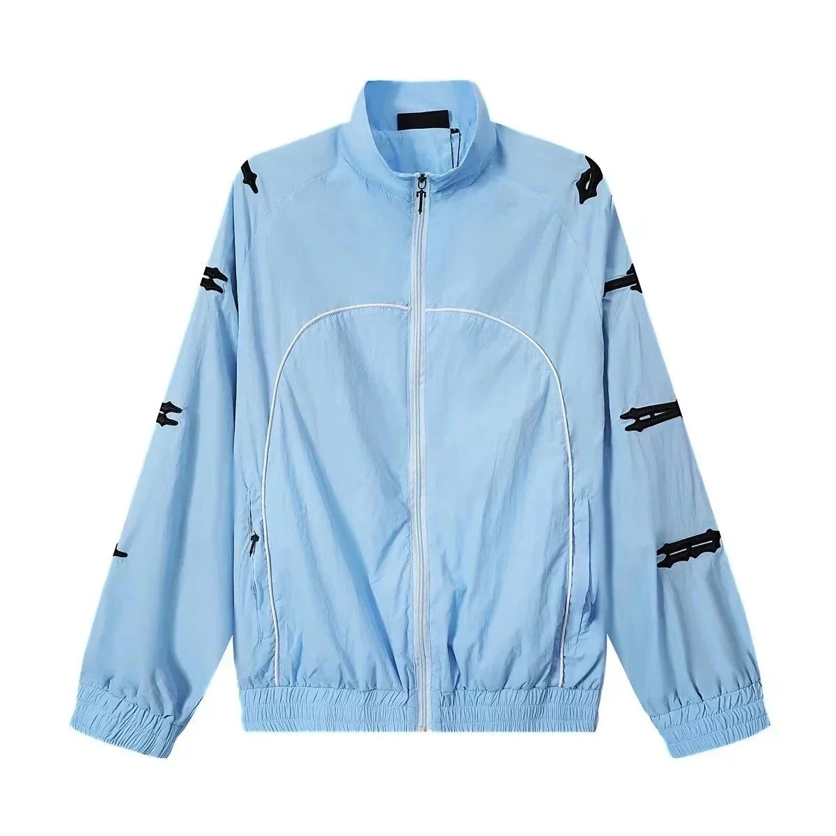 Travstar Windbreaker Jacket Black with Red Accents - 12