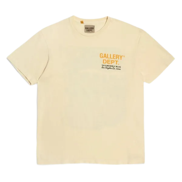 Gallery Dept Splatter Print Beige T-Shirt - 6