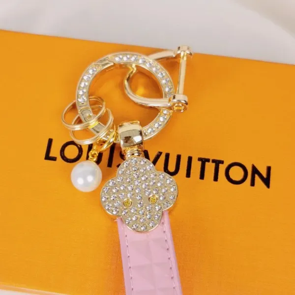 Louis Vuitton Crab Charm Monogram Sky Blue Leather Keychain - 45