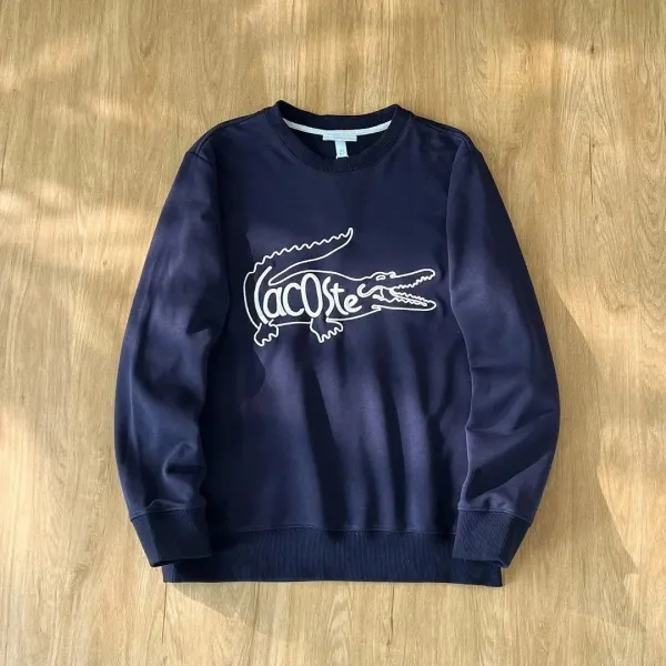 Lacoste Classic Crewneck Black Sweatshirt - 7