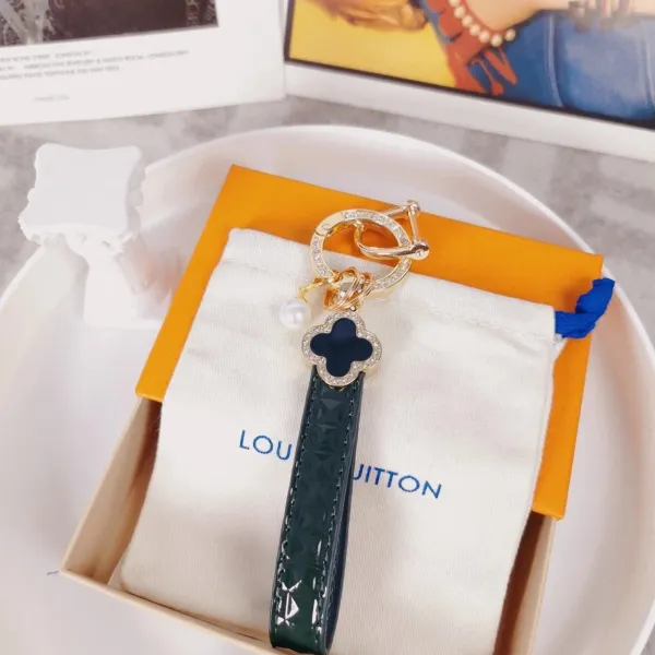 Louis Vuitton Crab Charm Monogram Sky Blue Leather Keychain - 55
