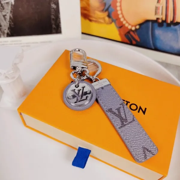 Louis Vuitton Crab Charm Monogram Sky Blue Leather Keychain - 60